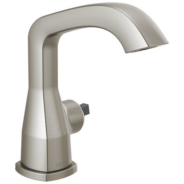 Delta 1 or 3-hole 4" installation Hole Single Hole Lavatory Faucet, Stainless 576-SSMPU-LHP-DST